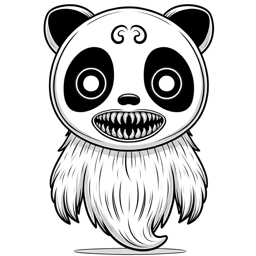 Nhân vật SkullPanda Hướng dẫn tô màu và phong cách tô màu độc đáo