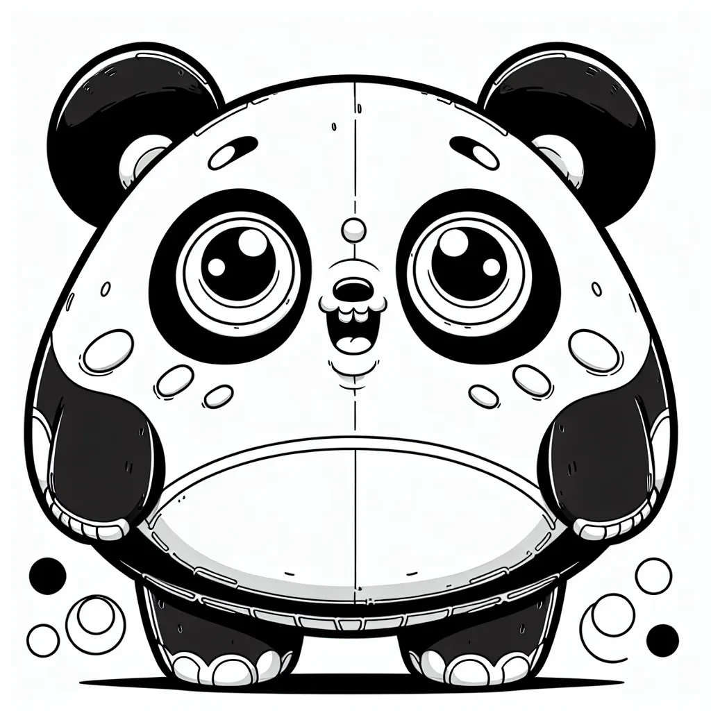 Bộ sưu tập hình tô màu Nhân vật SkullPanda ngộ nghĩnh dành cho bé - Tô màu và sáng tạo không giới hạn.